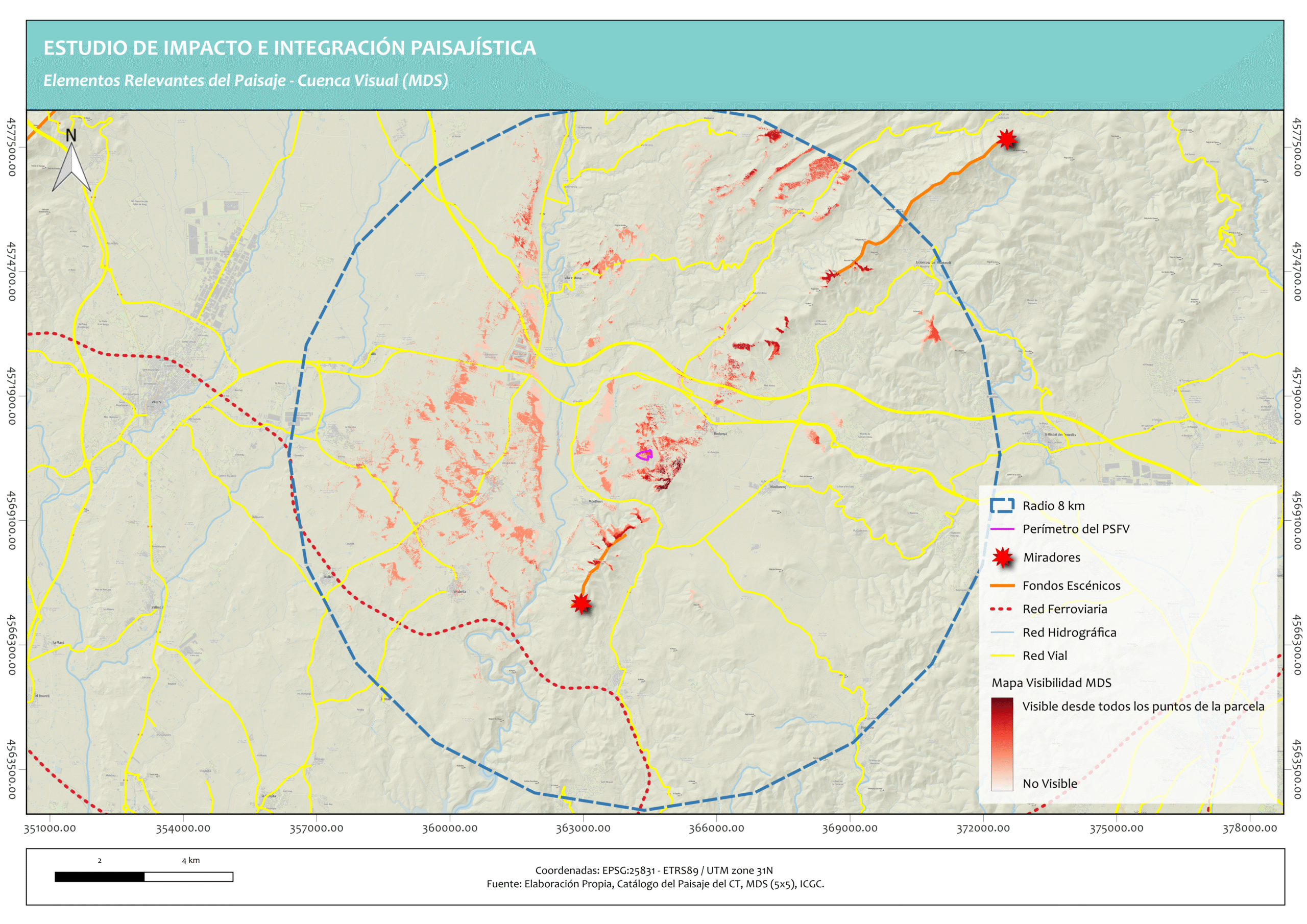 elementos relevantes del paisaje cuenca visual