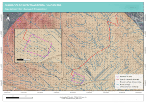 mapa de escorrentías y cuencas